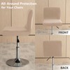 Gollense Velvet Stretch Bar Stool Covers with Backs, 4 Pack