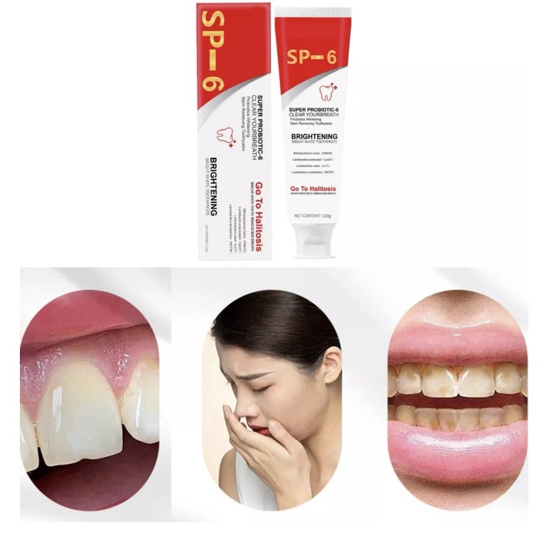 MS DRWIKEY Probiotics Bright White Toothpaste,Fre