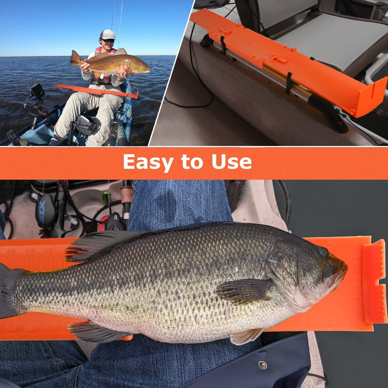 Haxrotin Fish Measuring Board Foldable, Floatable Compact Folding Fish Ruler