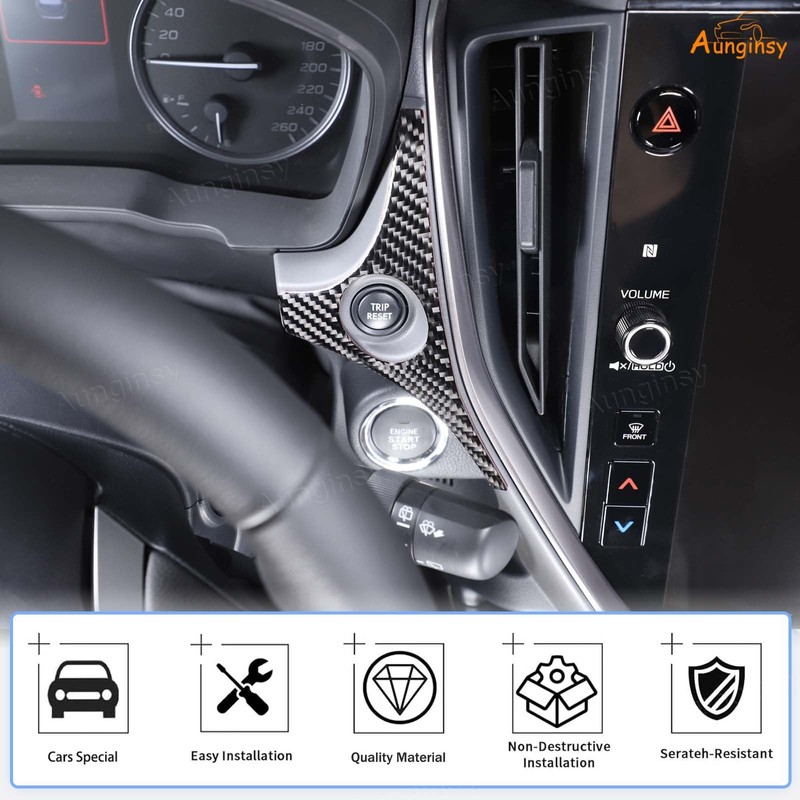 Aunginsy Center Console Dashboard Panel Trim Sticker Compatible with Subaru