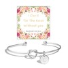 Bridesmaid Gifts Initial Bracelets for Women Bridesmaid Bracelet Tie The