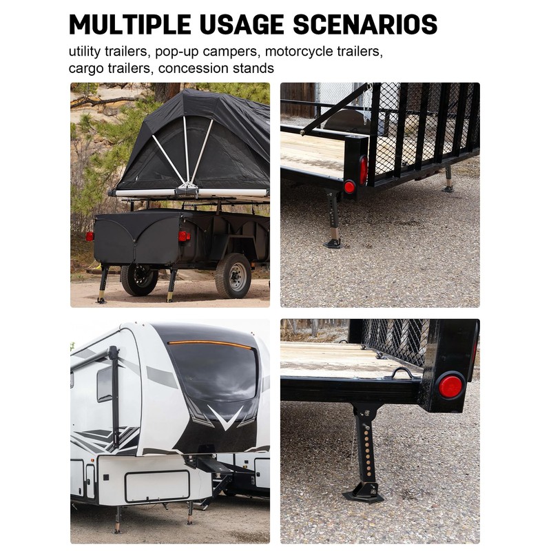 Sulythw Trailer Stabilizer Jacks Telescoping RV Camper Accessories 2PCS Adjustable