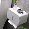 Wall Mounted Tissue Box Dual Paper Outlet Waterproof and Moistureproof