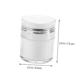 TOVINANNA 50g Double Layer Acrylic Vacuum Cream and Eye Cream Jars 3-Pack Wear-Resistant Cosmetic Storage Bottles for Travel and Daily Use