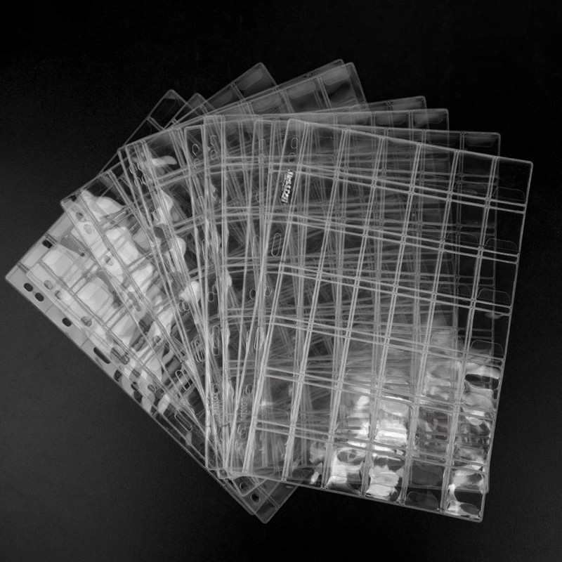 420 Pockets Standard 9-Hole Coin Inserts for Coins, 10 Sheets