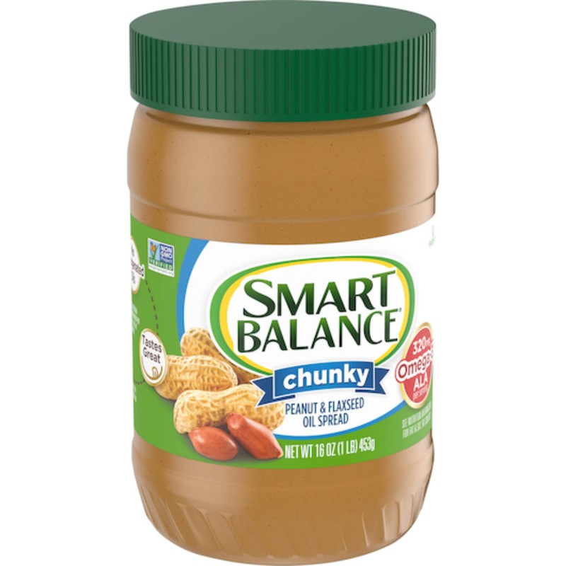 Smart Balance Rich Roast Natural Chunky Peanut Butter (Pack of