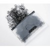 1000PCS, Mini Black Hair Rubber Bands with Storage Bag, Small