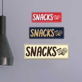 Signs ByLITA Standard Snacks Sign (Blue) - Medium
