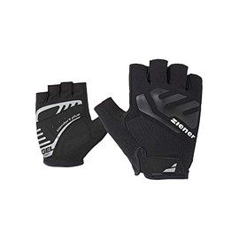 Ziener Men's CAECILIUS Cycling Gloves | Short Finger - Breathable/Cushioning/Non-Slip, Black, 6.5