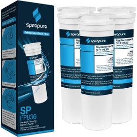 SpiroPure SP-FP836 NSF Certified Refrigerator Water Filter Replacement for 836848, 862285, 836860, 67003662 (3 Pack)