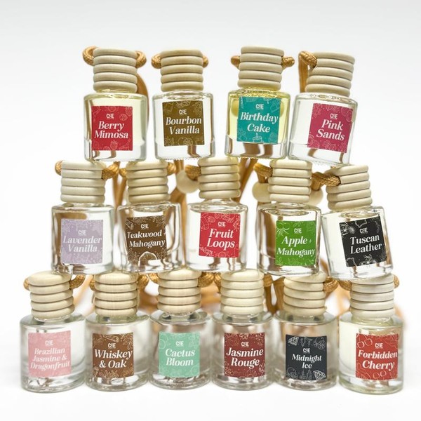 Scented Car Air Freshener - Long Lasting Car Diffuser -