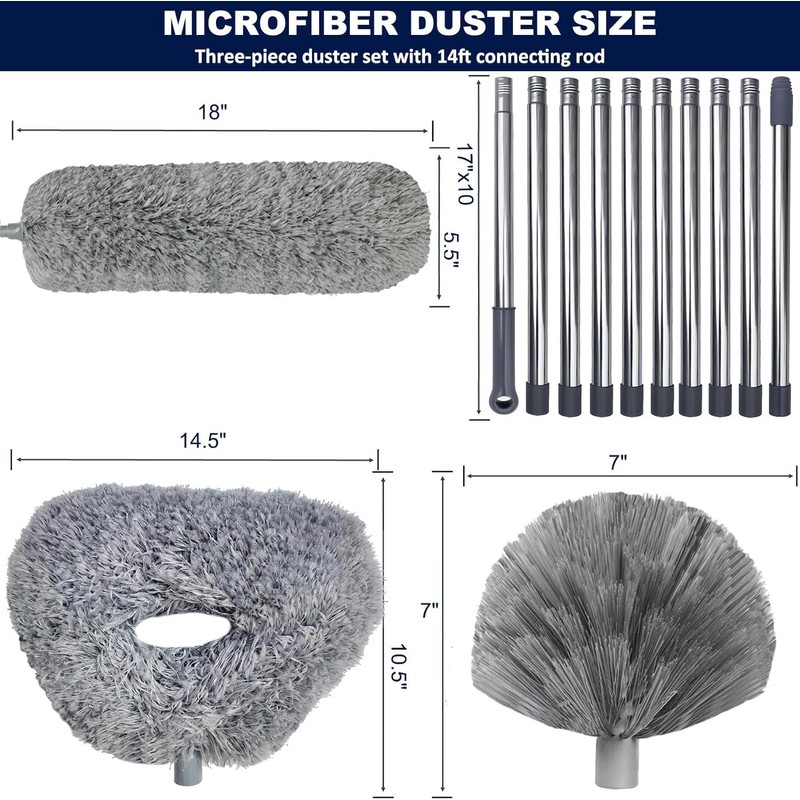 20+ Ft High Reach Ceiling Fan Duster & Cobweb &