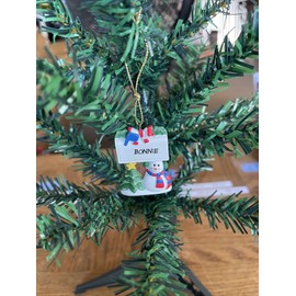 Unbranded Kurt Adler Snowman Christmas Tree Name Ornament Bonnie