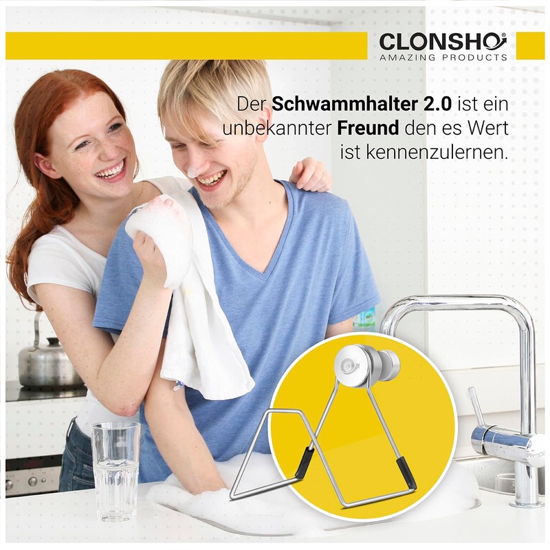 Clonsho Sponge Holder 2.0 with Magnetic Force