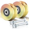 2 Sets 4" V Groove Slide Gate Roller Wheels |