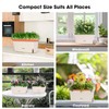 VIVOSUN Self-Watering Planters, 6-Pack 10.5 Inch Compact Rectangular Window Herb