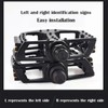 Bicycle Pedals with Reflectors, Lightweight Aluminium Platform, Black