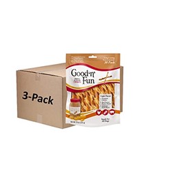 Good ’n’ Fun Triple Flavor Twists, Rawhide Chews for All Dogs, 90 Count (3 Packs of 30 Count)