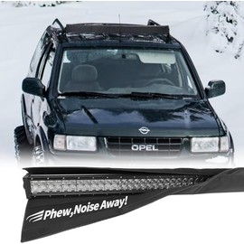 50 inch Light bar Cover spotflood Wind Noise Silencer Eliminate Whistling Now Vibration dampener Diffuser Against Sound Water dust Scratch Dirt