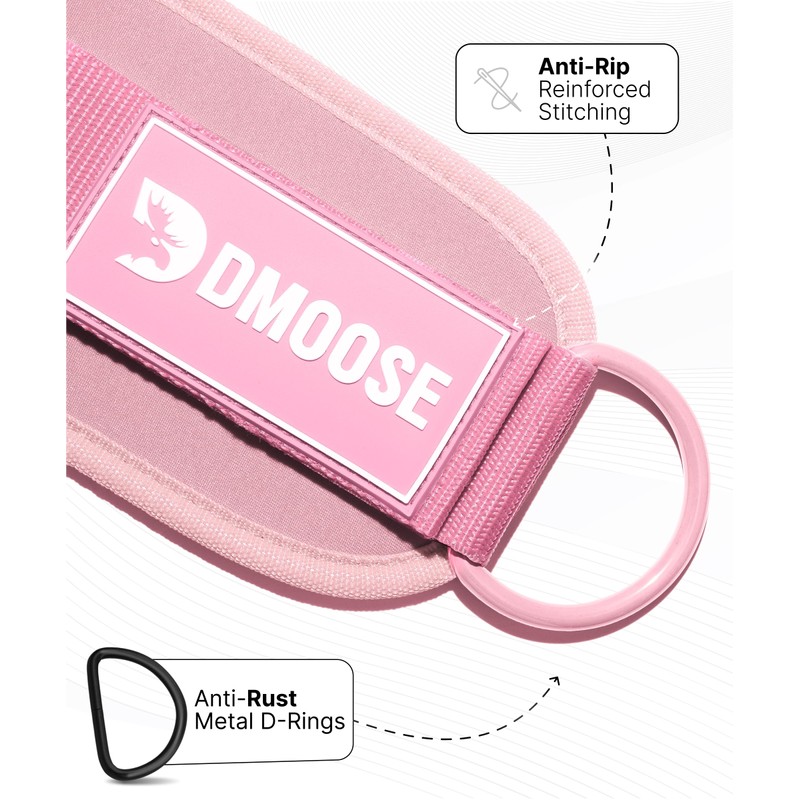 DMoose Fitness Ankle Straps for Cable Machines - One Size