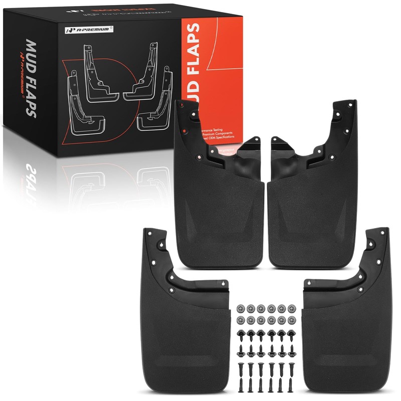 A-Premium Mud Flaps Compatible with Toyota Tacoma 2005-2015, No Drilling