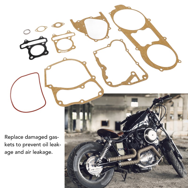 10 Pieces Motorcycle Engine Gasket Set for GY6 150 GY6