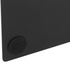 4 Pcs Metal Bookends Anti Slip Exquisite Unique Design Black