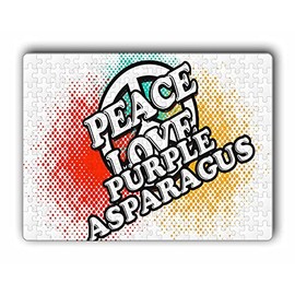 Makoroni -Peace Love Purple Asparagus - Jigsaw Puzzle 252 pcs, DesN45