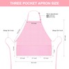 Jubatus 2 Pack 3 Pockets Adjustable Bib Apron Chef Kitchen
