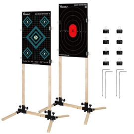 Highwild Shooting Stand Base Kit Steel Shooting Stand for Paper Targets Cardboard Silhouette and 1x2 Wooden Supports - 1 Set