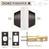 Probrico Oil Rubbed Bronze Double Cylinder Deabolt Keyed Alike, 3