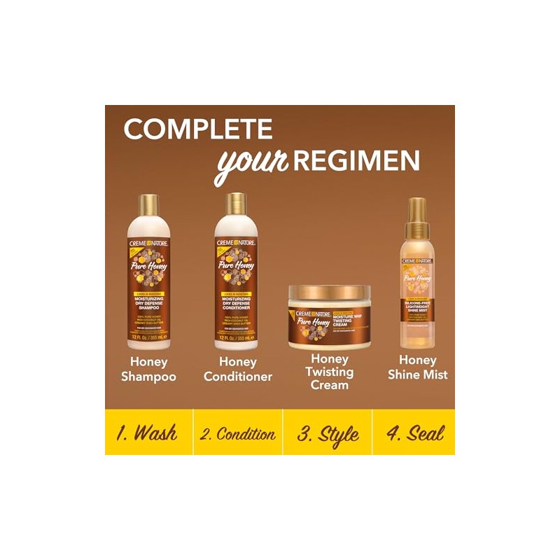 Crema para peinar Creme of Nature Pure Honey Twisting Cream