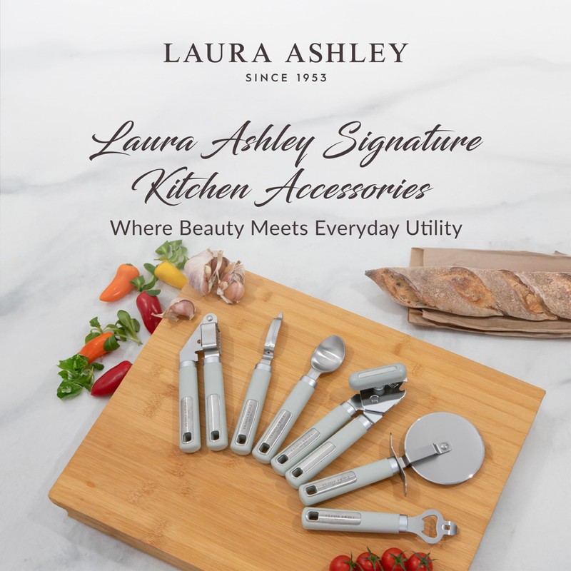 Laura Ashley Stainless Steel Heavy Duty Can Opener with Ergonomic