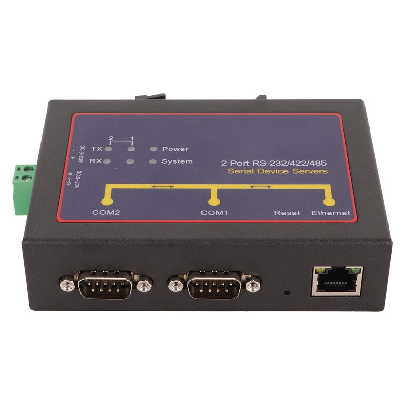 Serial Device Server Dual Port RS232 485 422 to Ethernet