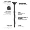 5/16" Ledger + Multi-Ply Flat Head Structural Screw - 3-1/2"