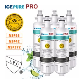 IcePure Pro Fit For LG LT700P ADQ36006101 KENMORE 469690 Icepure NSF401 Water Filter 5 Pack