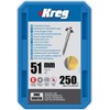 Kreg 503646 Zinc Pocket-Hole Screws Maxi-Loc Coarse
