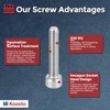 Kozelo 15pcs Socket Head Cap Screws - [M8-1.25 x 40mm]