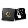 Gleamart 2 Pcs 70CM Lock Key Pendant Necklaces Eboy Egirl