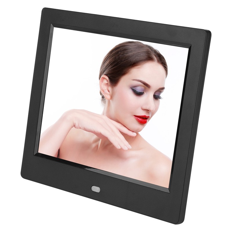 XCLT-808 8 Inch Desktop Electronic Clock Calendar Alarm Digital Photo