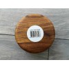 LE CREUSET TEAK SALT POT CROCK, 4" ROUND, SWIVEL LID,