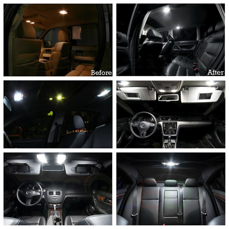 10pcs LED White Interior Lights Bulb for 2022- Nissan Pathfinder
