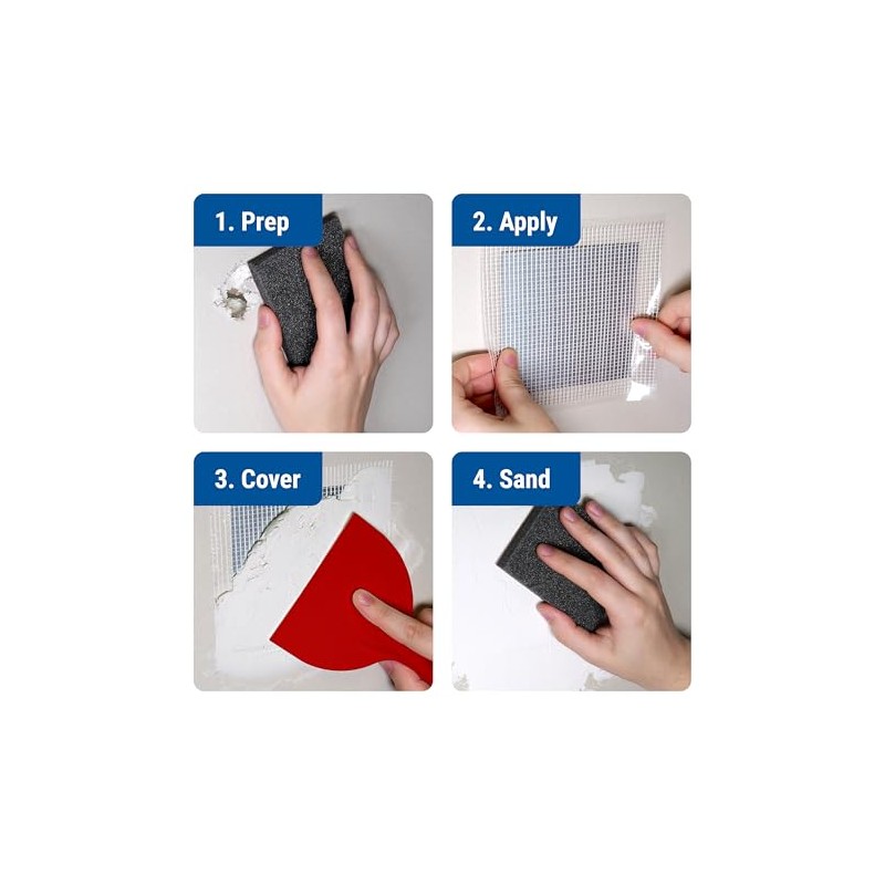 MaxPatch® 4 in. x 4 in. Self-Adhesive Surface Repair Patch,