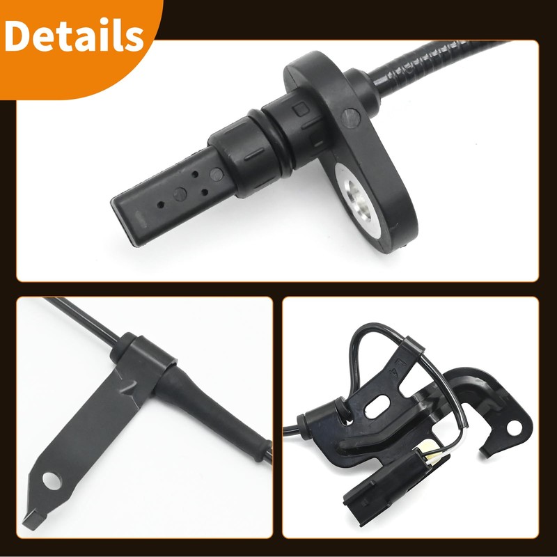 Ollanoos 2Pcs Front ABS Speed Sensor Left and Right, Car
