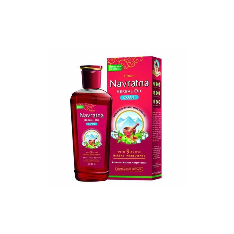 Navratna HERBAL OIL NAVRATNA COOL 300ML RELAXES AND REJUVENATES