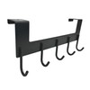 Oypla Heavy Duty Aluminium 5 Hook Over Door Organiser Rack