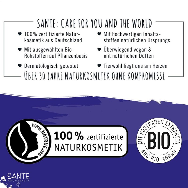 SANTE Naturkosmetik Intensive Repair Hand Cream, Nourishes Extremely Stressed Hands,