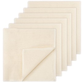 6Pack Cheese Cloth, Muslin Cloths for Cooking, 20x20in Reusable Cheese Cloths for Straining, 100% Unbleached Pure Cotton Strainer Cloth for Food Yogurt Nut Milk, Cheesecloth Fabric,Cheesecloth Fabric