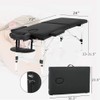 BestMassage Aluminium Massage Bed Portable Massage Table 24 inch Wide