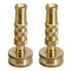 ATDAWN Brass Hose Nozzle, Heavy-Duty Brass Adjustable Twist Hose Nozzle,